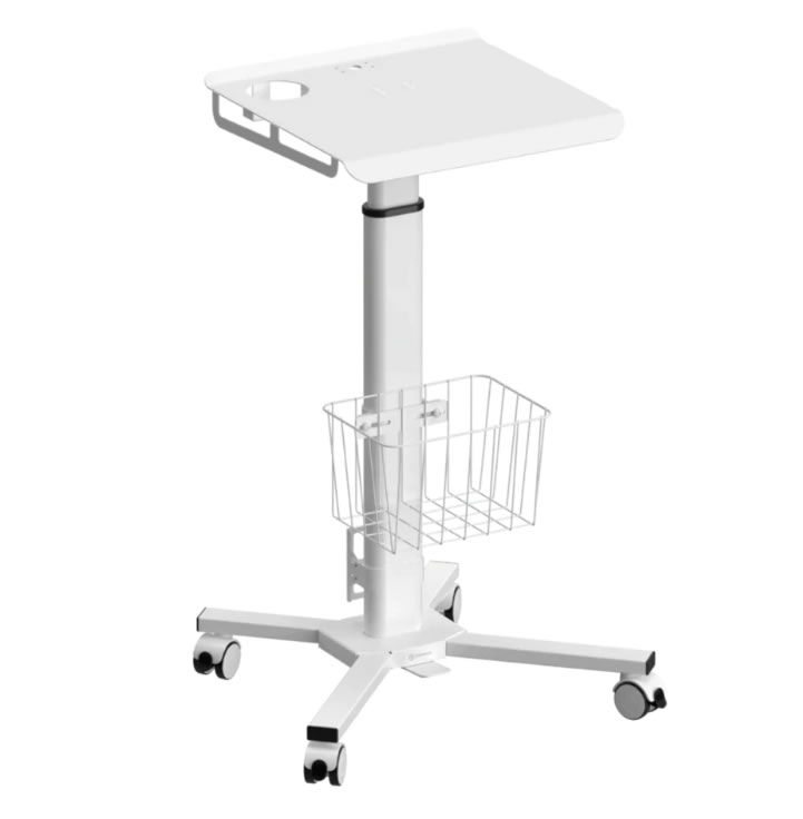 Table mobile avec réglage en hauteur, blanc LMG30