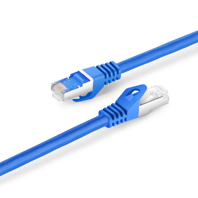 Cat6 RJ45 Patch cable F/UTP blue - 0,15 m