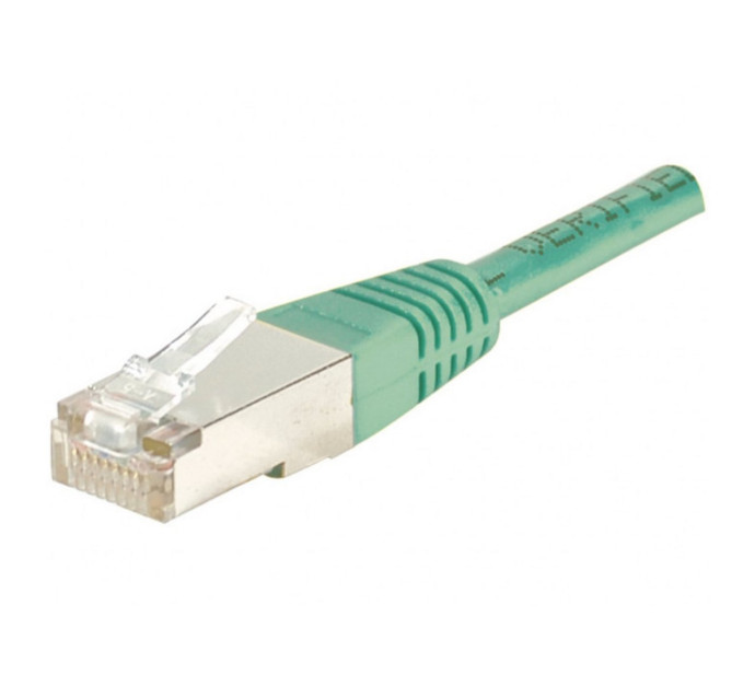 Cordon RJ45 catégorie 6 F/UTP vert - 0,15 m