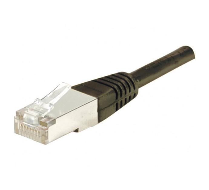 Cordon RJ45 catégorie 6 F/UTP noir - 0,3 m