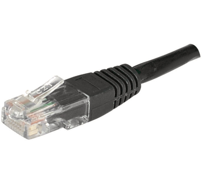 Cat6 RJ45 Patch cable U/UTP black - 0,5 m