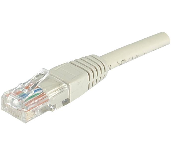 Cat6 RJ45 Patch cable U/UTP grey - 1 m 