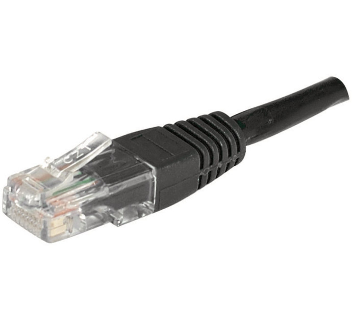 Cordon RJ45 catégorie 6 U/UTP noir - 1 m