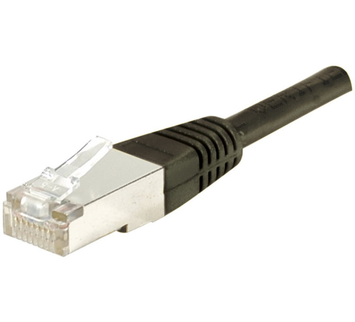 Cat6 RJ45 Patch cable S/FTP black - 0,15 m