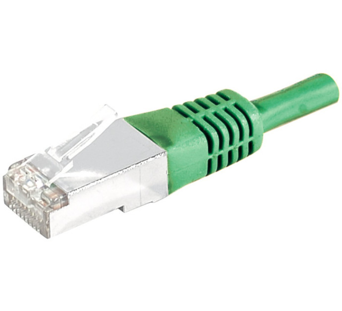 Cat6 RJ45 Patch cable S/FTP green - 0,15 m