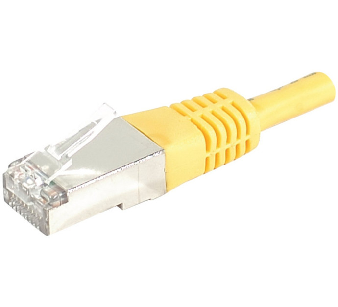 Cat6 RJ45 Patch cable S/FTP yellow - 0,15 m