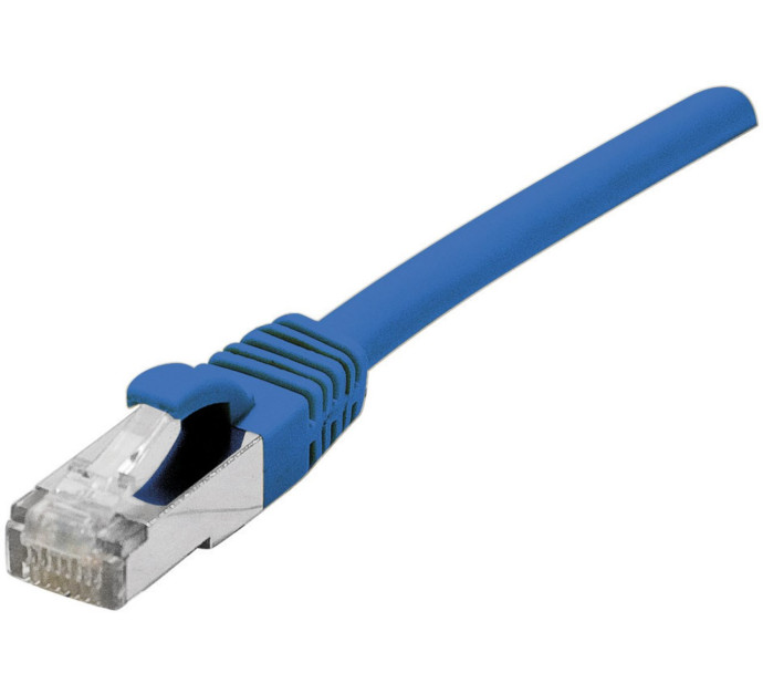 Cordon RJ45 catégorie 6A S/FTP bleu - 2 m