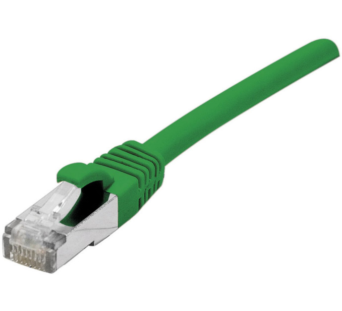 Cordon RJ45 catégorie 6A S/FTP  vert - 3 m