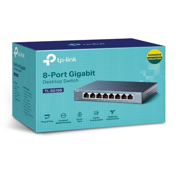 Switch TP-Link Commutateur Métal 8 Ports Gigabit