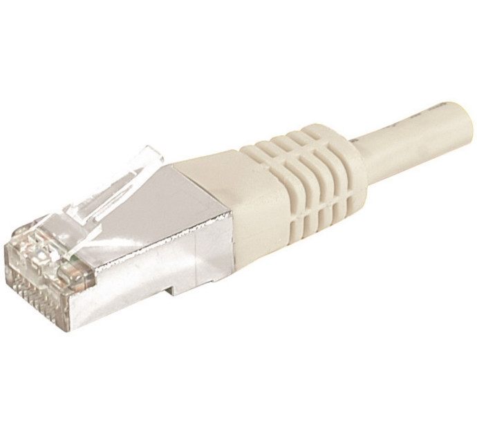 Cordon RJ45 catégorie 6A F/UTP gris - 0,5 m