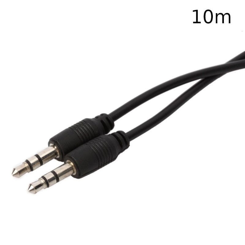 câble audio JACK 3,5mm Noir 10M