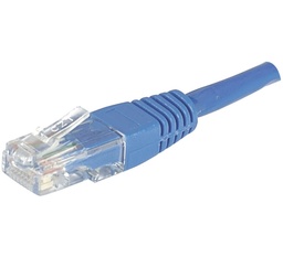 Cordon RJ45 catégorie 6 U/UTP bleu - 0,5 m [246700]