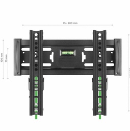 [118TM401N] Support TV ONKRON 17"-43" incliné,