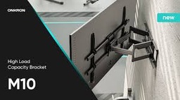 M10 BLACK Support TV mural fixe de 17" à 43" écrans [M10 BLACK]
